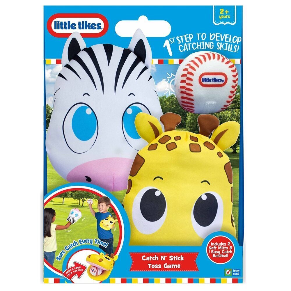 NIB Little Tikes Catch N' Stick Toss Game -2 Soft Mitts & 1 Easy Catch Baseball